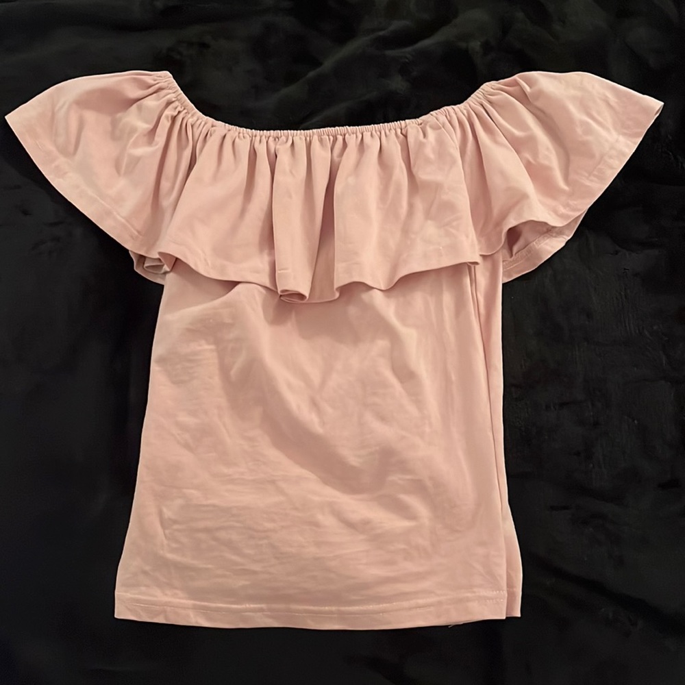 LA Hearts Pink XS Off the Shoulder Shirt